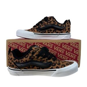 Vans Knu Skool Leopard Animal Print Chunky Y2K Style Skate Sneakers NIB NEW